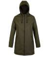 03175 Lds Antoine NEOBLU Ladies Antoine Wax Parka Jacket Deep Khaki colour image